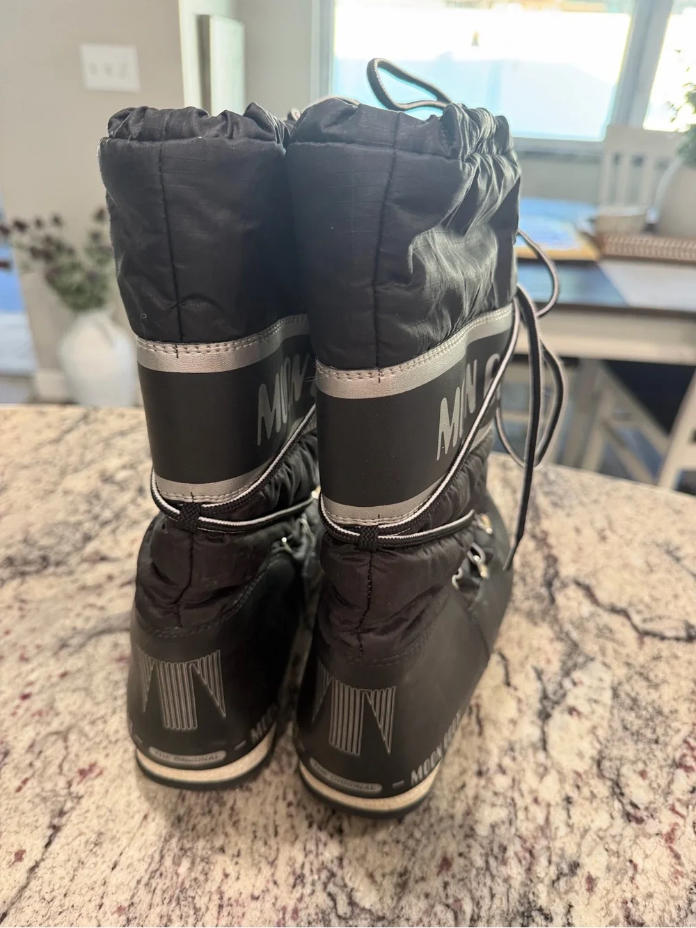 Moon Boot Kids Black Lace-Up Insulated Snow Boots
